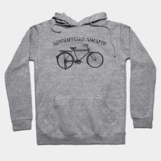 Adventure Awaits - Distressed Bicycle Hoodie